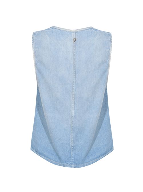 Top cropped in denim fisso lyocell DONDUP | DC454 DF0266D MC6800